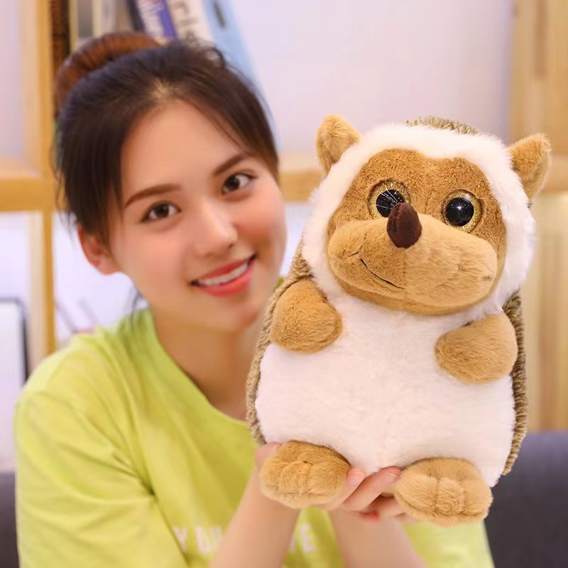 Little hedgehog plush toy, hedgehog throw pillow, cute doll, Rag Doll, Children's Day birthday gift for my girlfriend