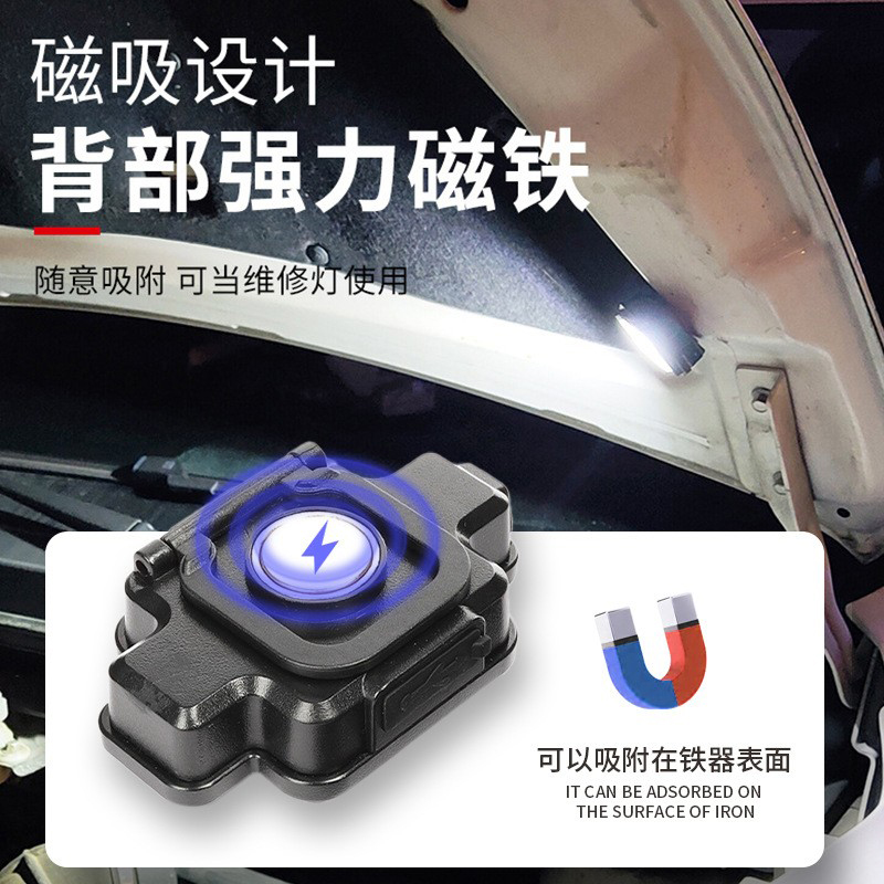 KL-533 headlight (9+2) USB recargable COB headlight luz roja magnética luz azul luz de inundación LED luz de camping al aire libre lámpara de cabeza de luz fuerte lámpara de mina Application Scenario