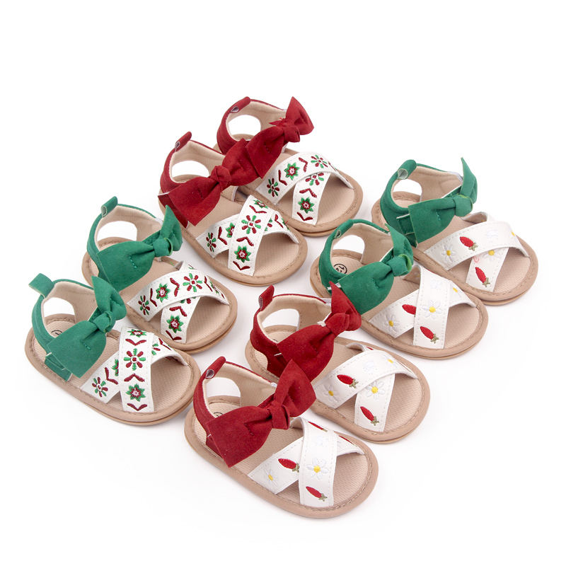 Summer New Arrival 0-1 Year Old Girl Baby Summer Sandals Soft Rubber Sole Princess Sandals  thumbnail