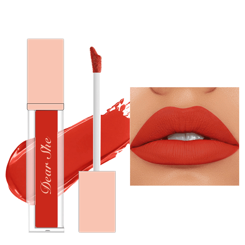 DAERS SHE mate antiadherente copa brillo labial ligero fino fácil de colorear shake yin influencers mismo modelo no fácil de perder color niebla cara labios esmalte pic 7
