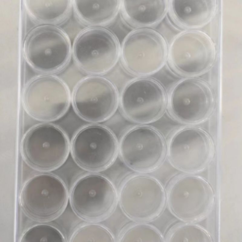 Spot supply round bottle set box high transparent material packaging box mirror flour glitter packaging box manufacturer 0772