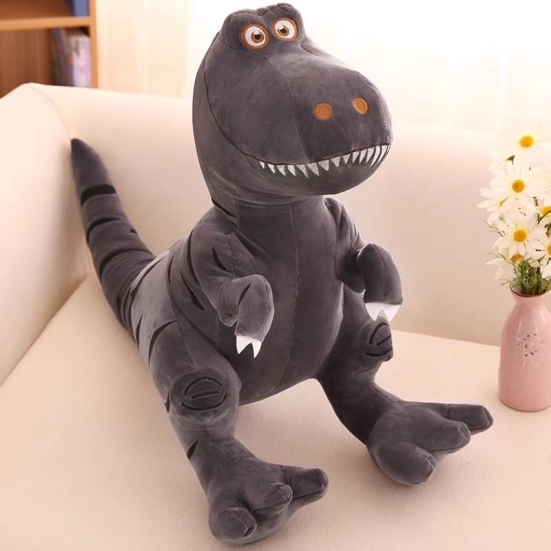 Plush cartoon green and purple Tyrannosaurus rex dinosaur toy doll Application Scenario
