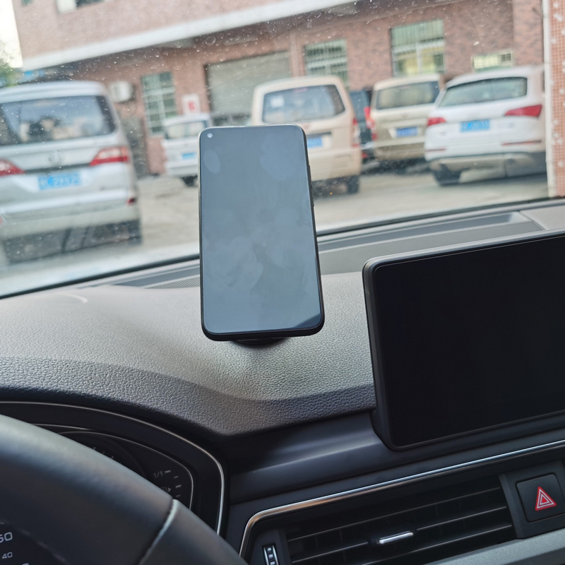 SL-152圆形万向支架（可水洗胶）可弯曲粘性懒人桌面手机支架粘胶手机架车载手机支架汽车手机架详情3