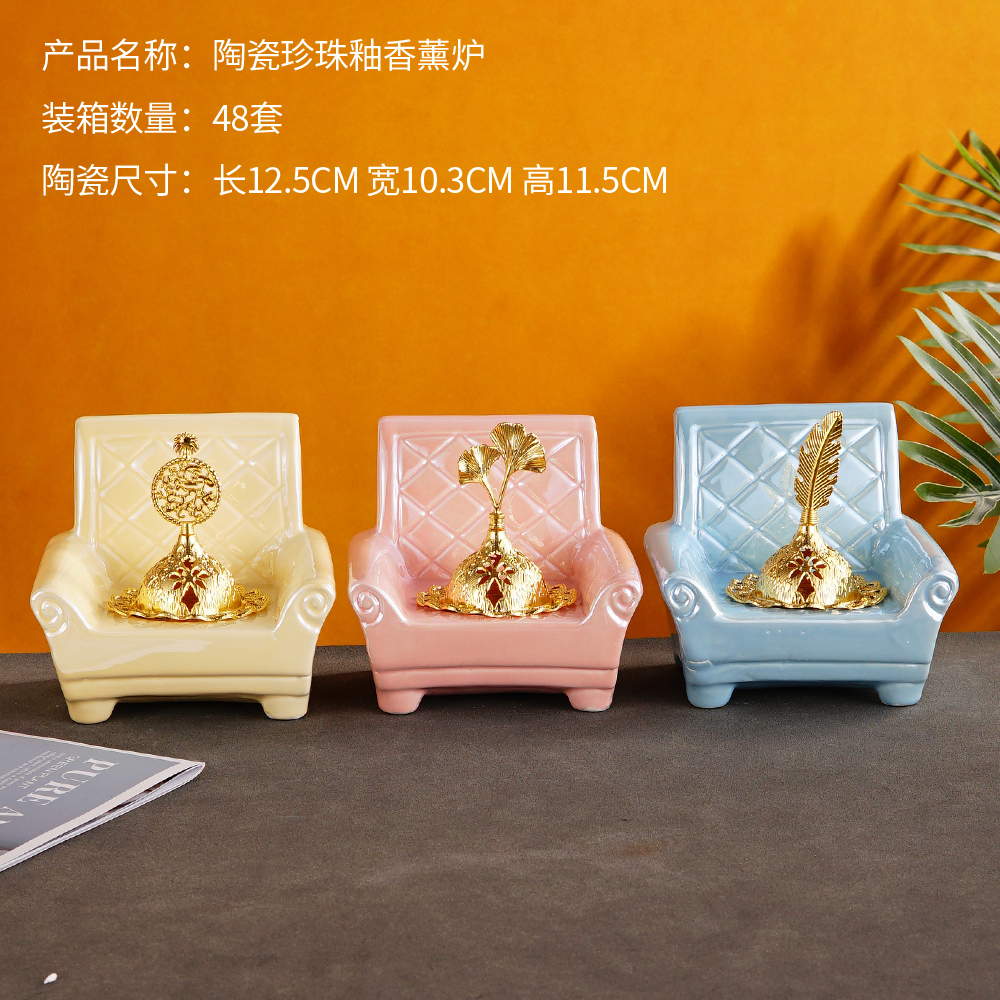New ceramic electroplated marble incense burner Application Scenario