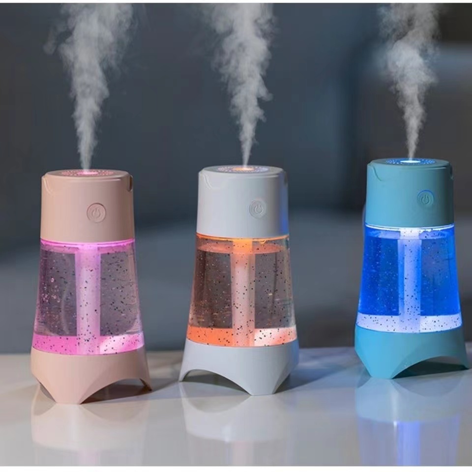 小幺加湿器荧光瓶加湿器小型USB迷你加湿器办公卧室桌面