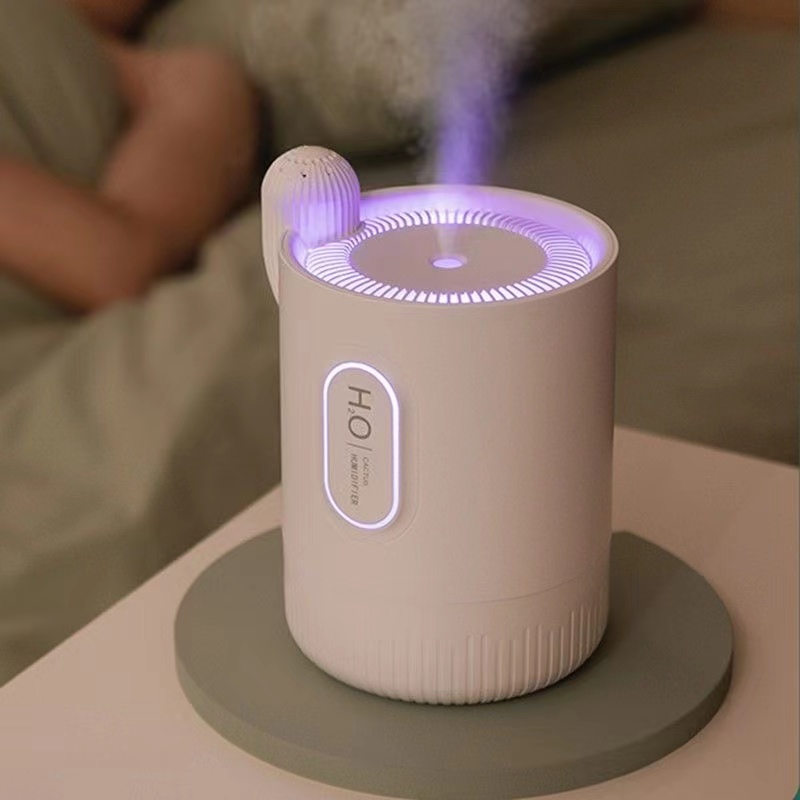 新款仙人掌小型迷你加湿器USB香薰机加湿器夜灯便携式喷雾加湿器