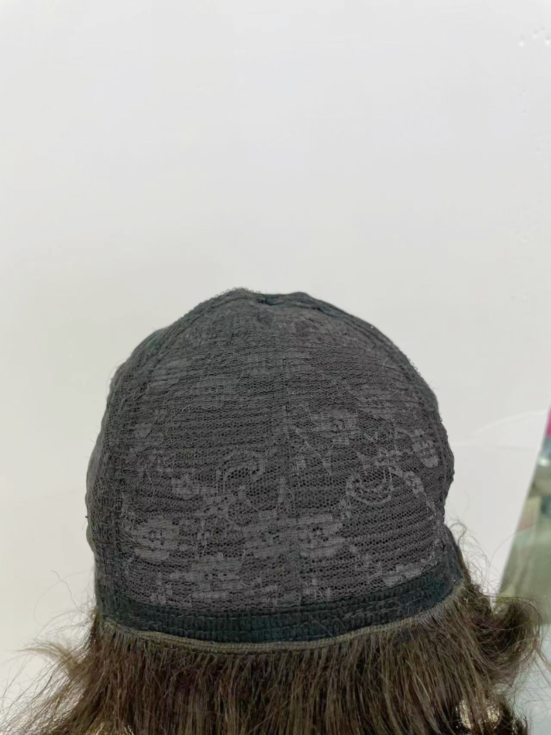 newlook short wig, mom style, real human hair for middle-aged and elderly people Item Picture