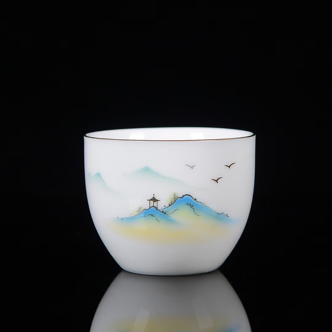 茶艺师专用茶具套装羊脂玉瓷详情9