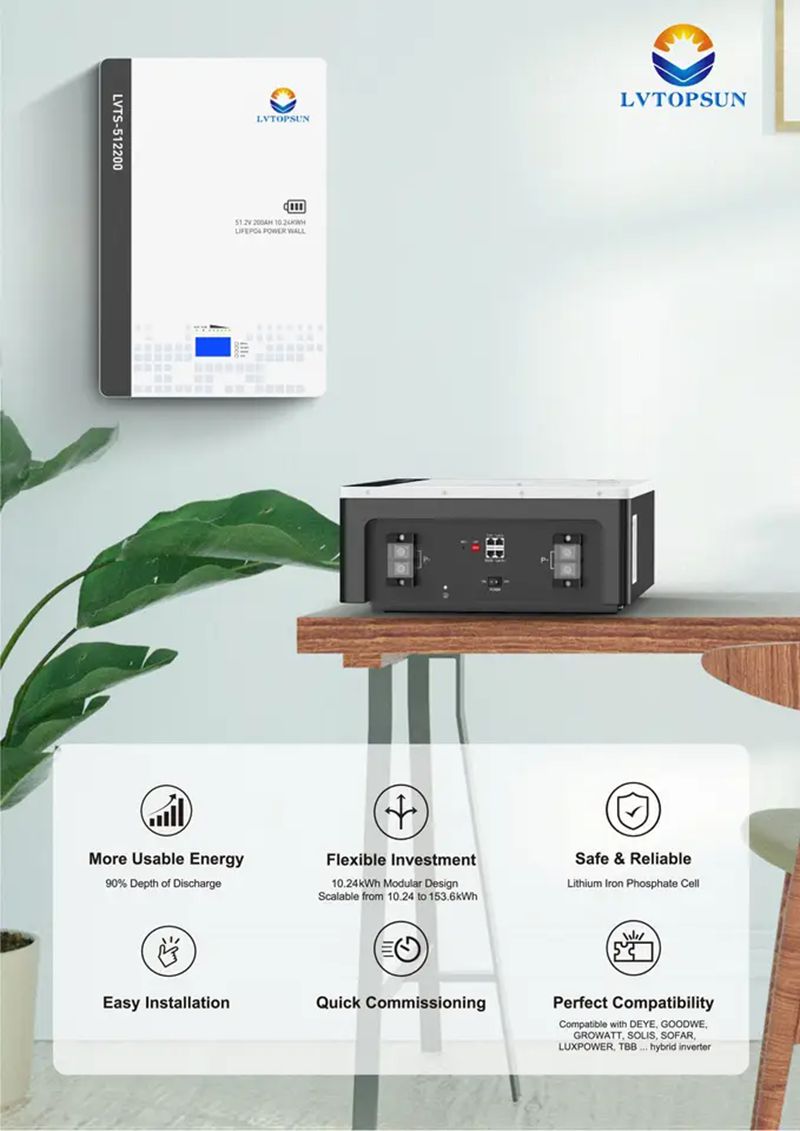 51.2V 200A/家用储能锂电池/LVTOPSUN /畅销款锂电池细节图