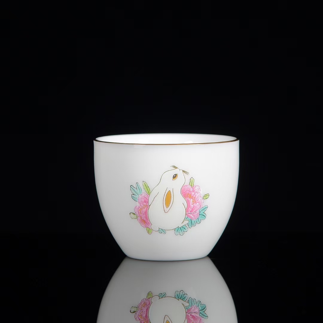 茶艺师专用茶具套装羊脂玉瓷详情13