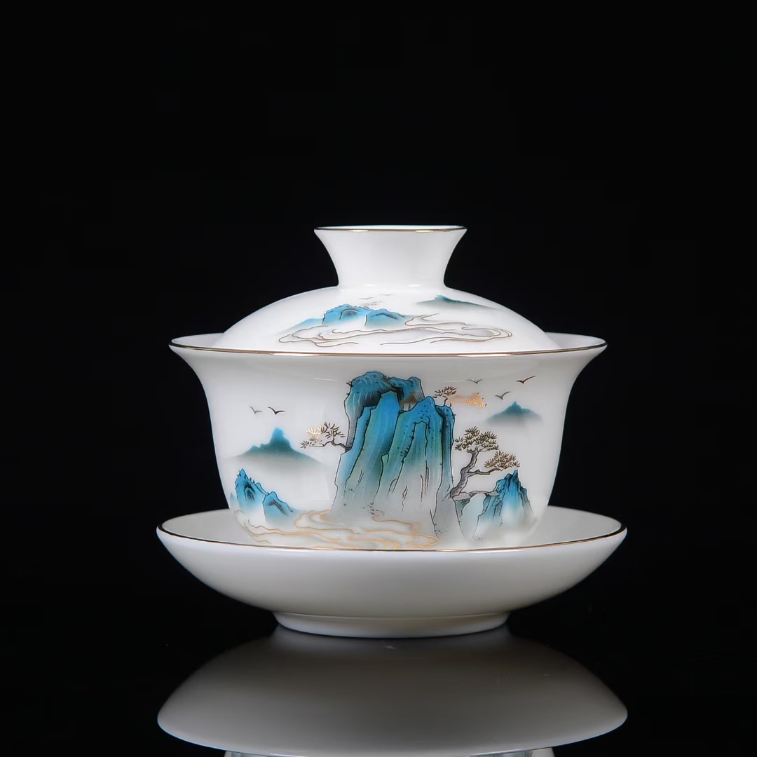茶艺师专用茶具套装羊脂玉瓷详情8