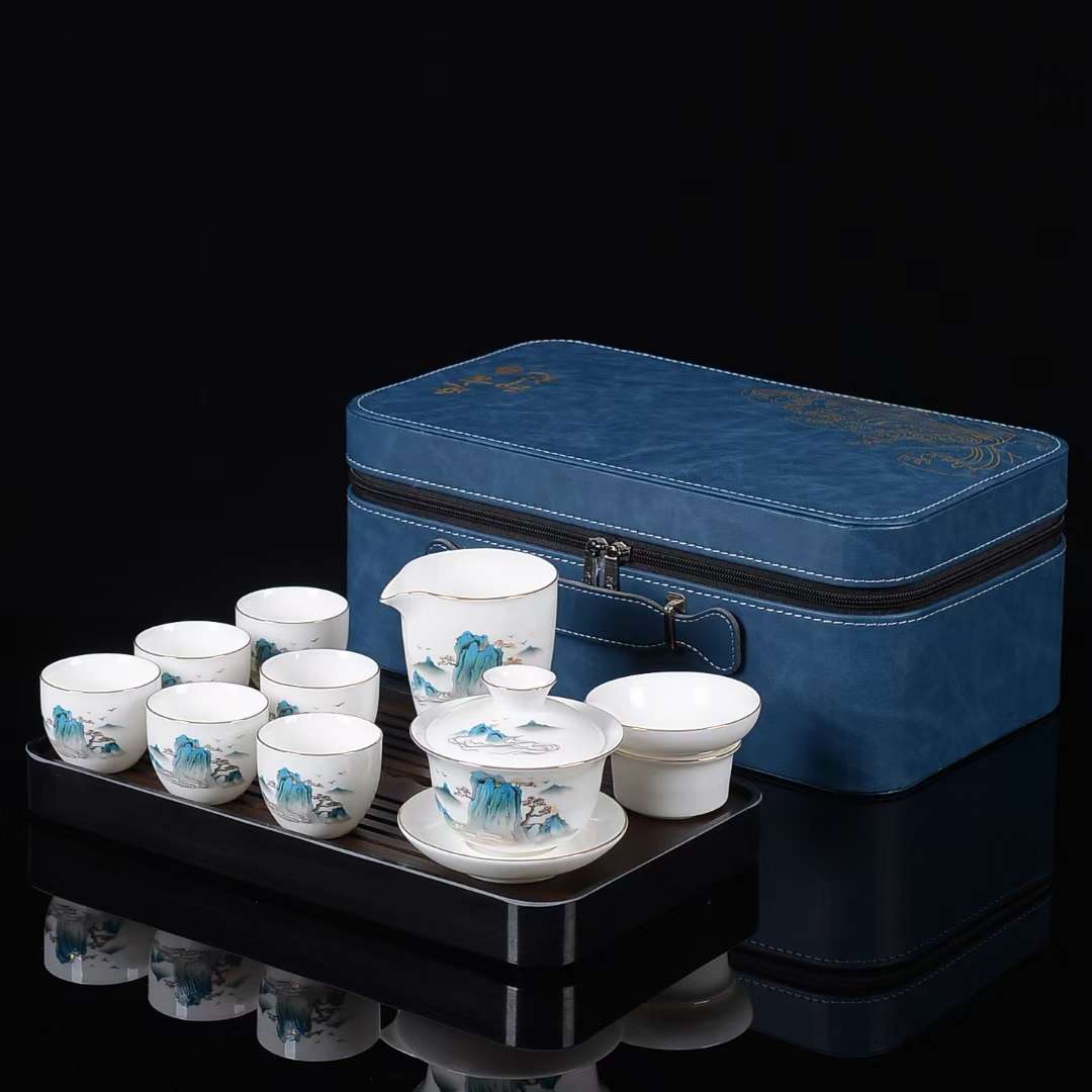 羊脂玉旅游茶具/磨豆机/红酒杯马提尼酒杯细节图