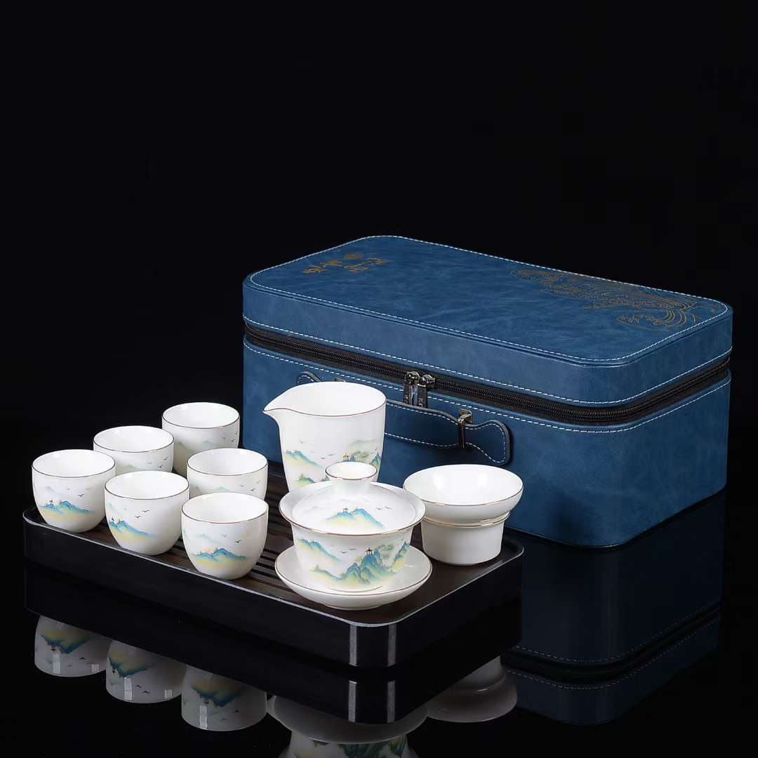 茶艺师专用茶具套装羊脂玉瓷详情5