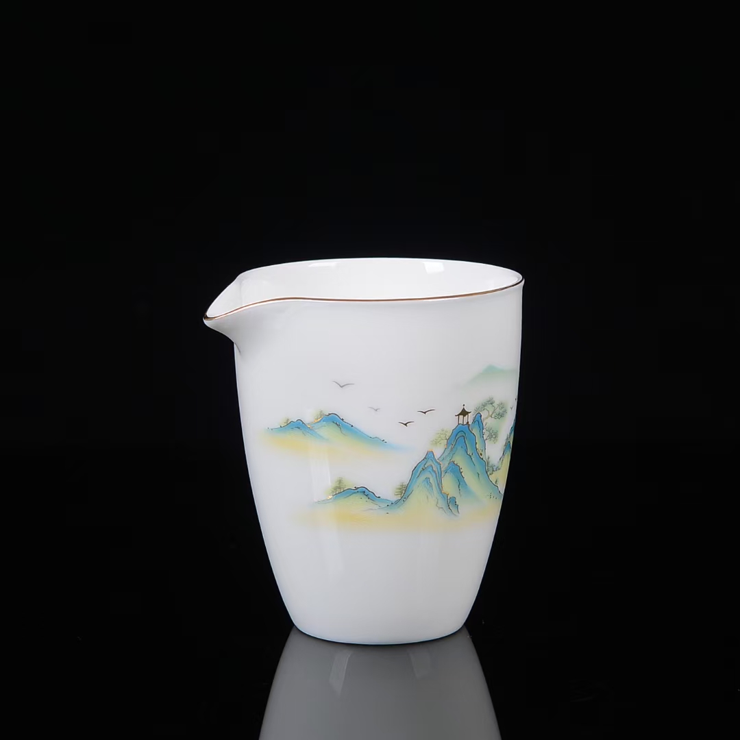 茶艺师专用茶具套装羊脂玉瓷详情11