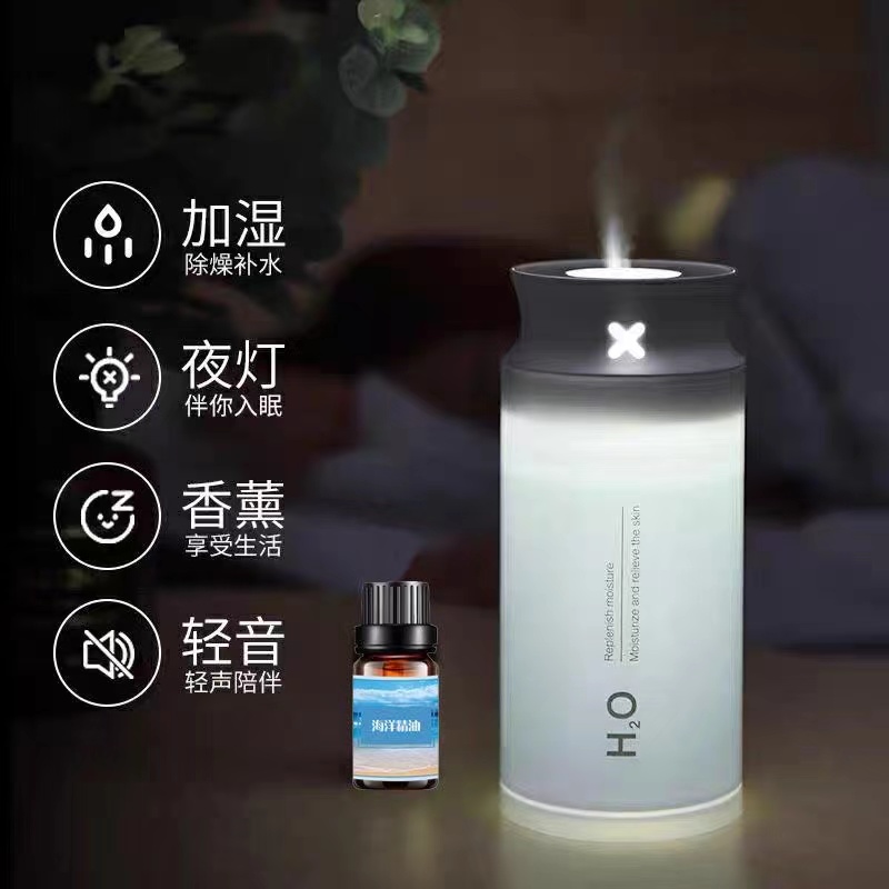 家用卧室香薰加湿器车载喷雾器补水汽车空气净化器发光小型大雾量详情3