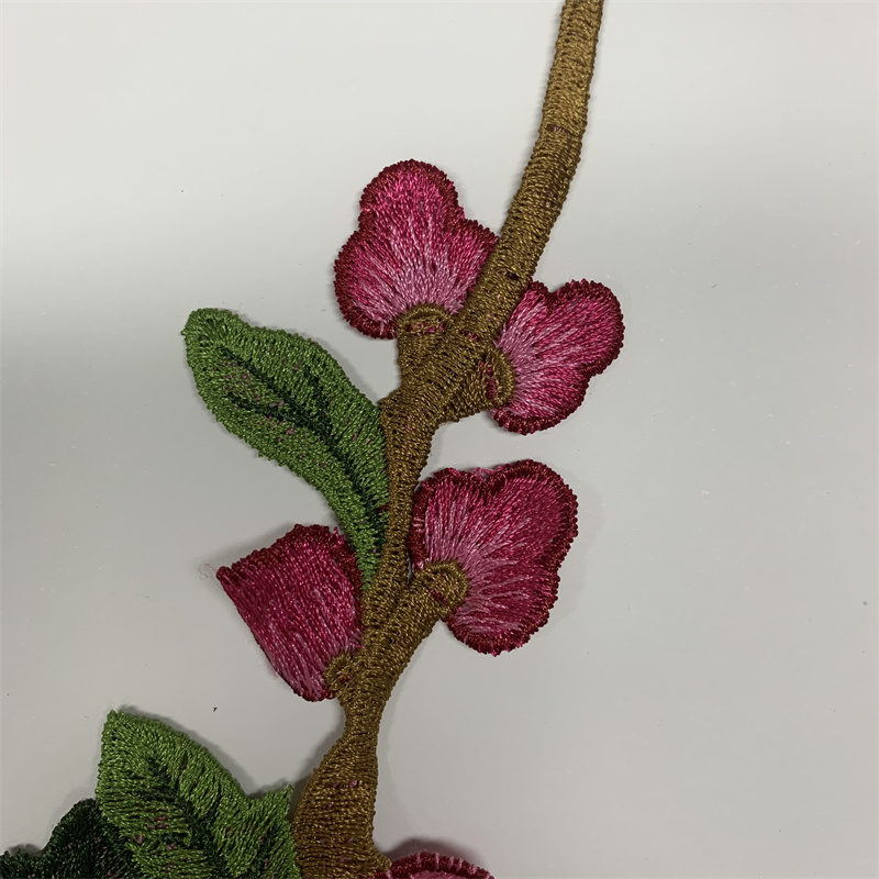 Tela de bordado soluble en agua patch floral ropa accesorios accesorios Specification image