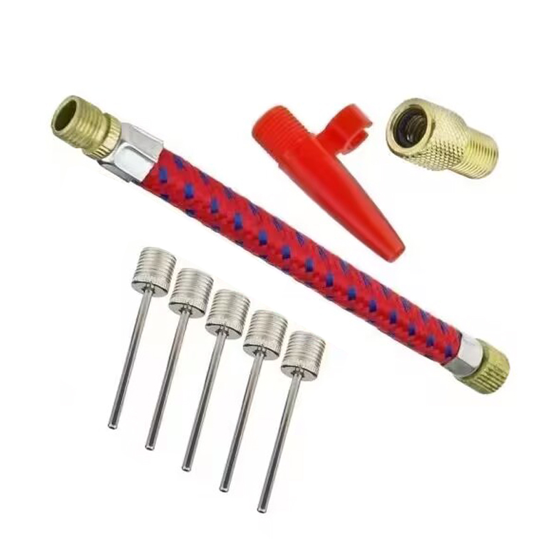 230422 Air nozzle set, bicycle basketball needle inflation belt, mini air pump, air belt, soft extension pipe, extended pipe, air needle set, French-American adapter Specification image