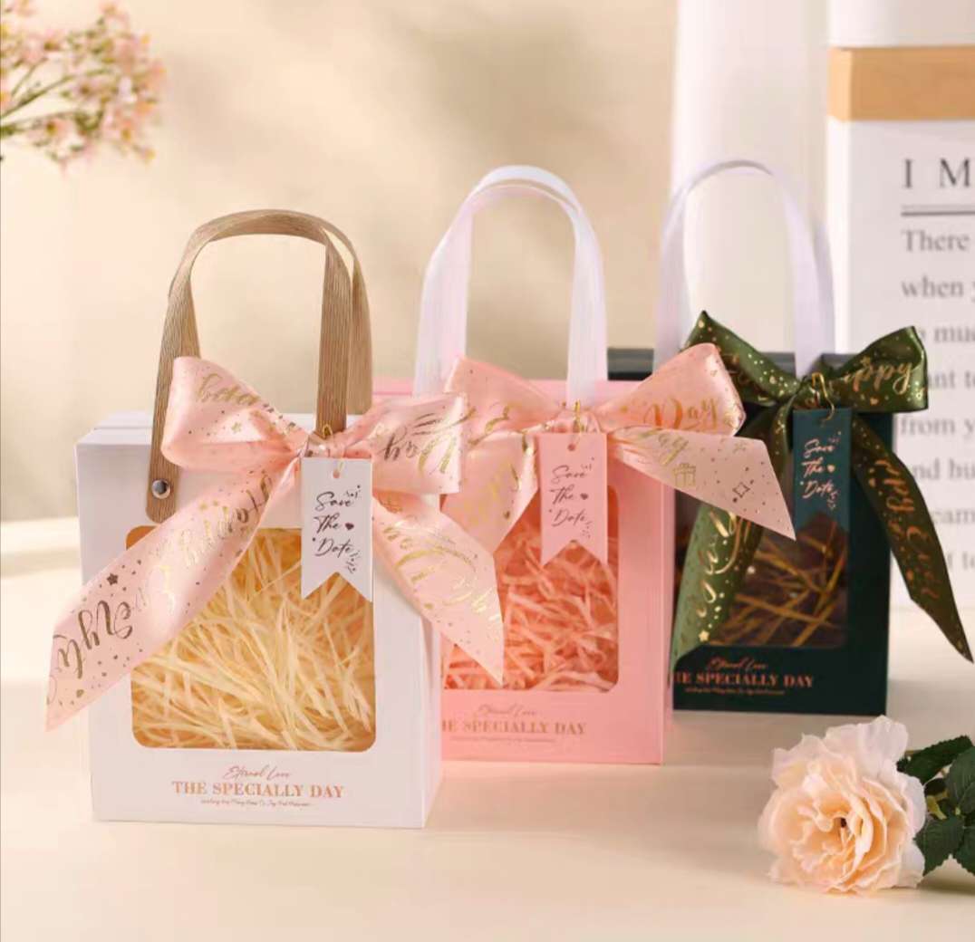 伴手礼手提袋 教师节生日礼物手提袋 透明礼品包装盒 喜糖盒 包装盒详情图5