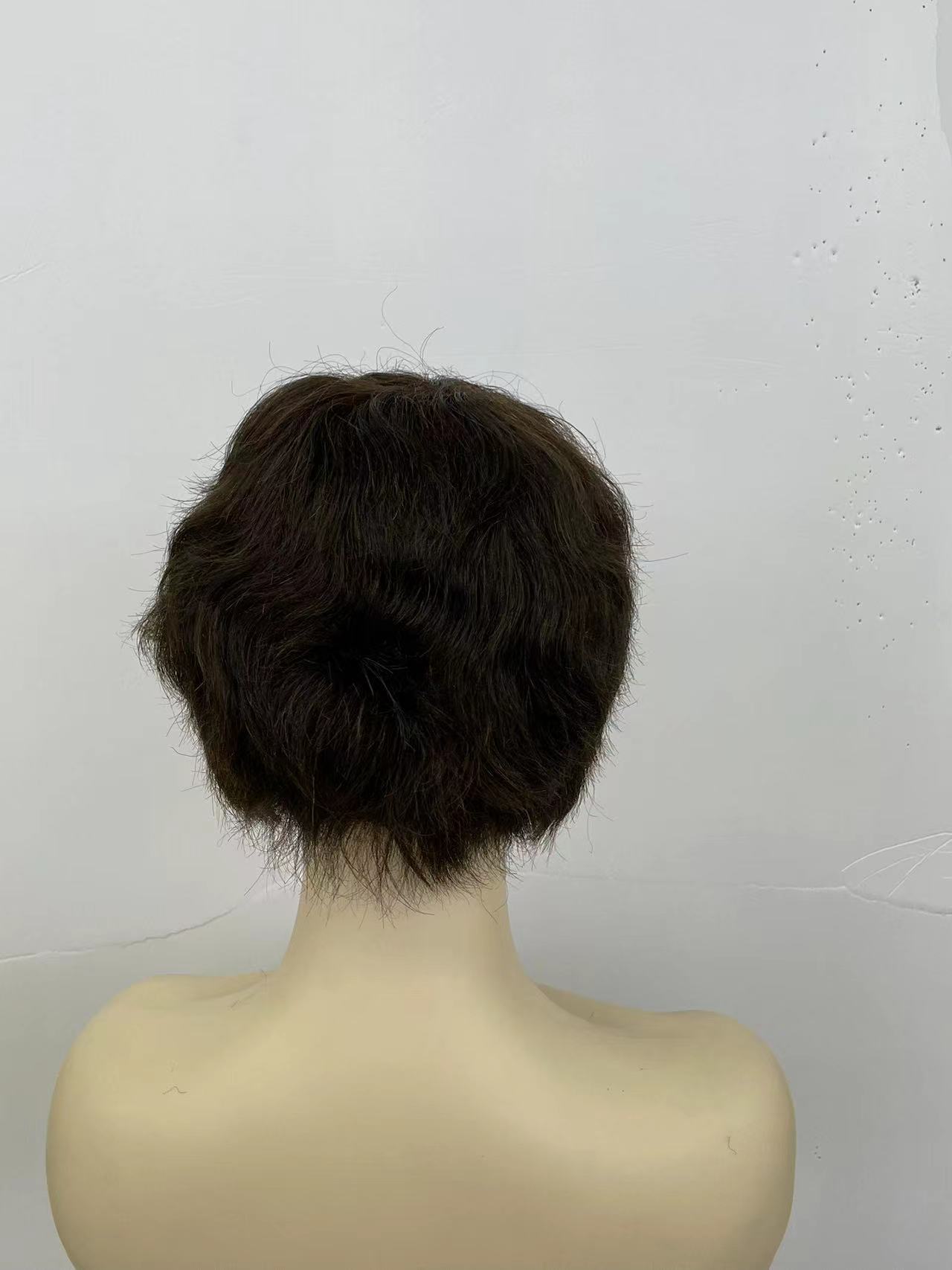 Cross-border European and American women's textured, slightly wavy, short, fluffy and natural hair wig, short hair wig for export hair wigs Application Scenario