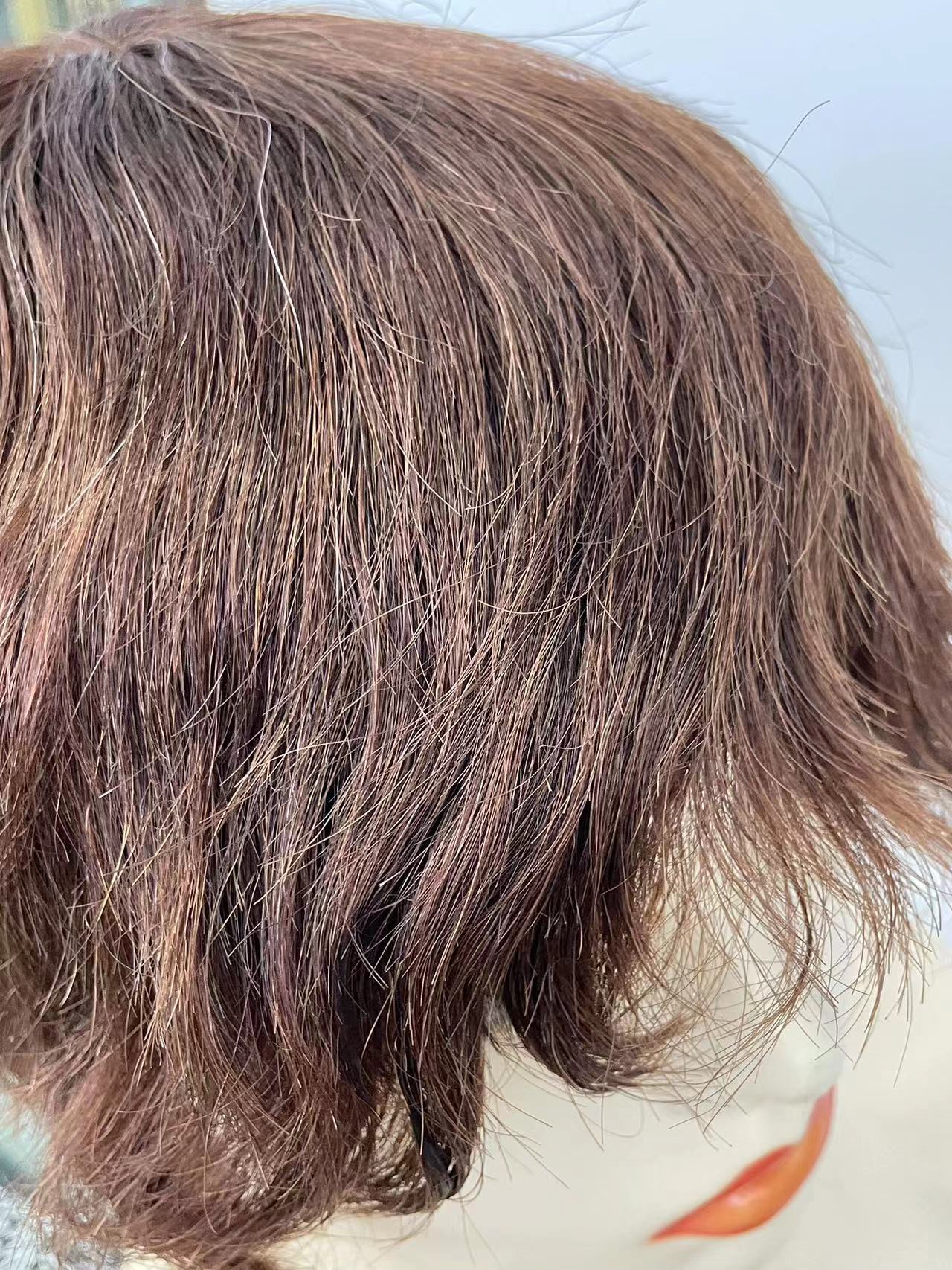 Aliexpress wigs: A popular fashion wig for women in Europe and America, featuring short curly hair and real human hair wigs Item Picture