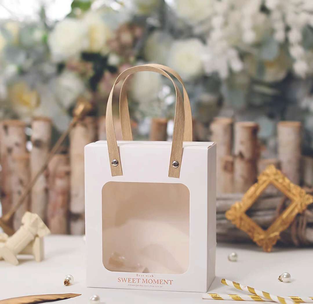 伴手礼手提袋 教师节生日礼物手提袋 透明礼品包装盒 喜糖盒 包装盒详情图3