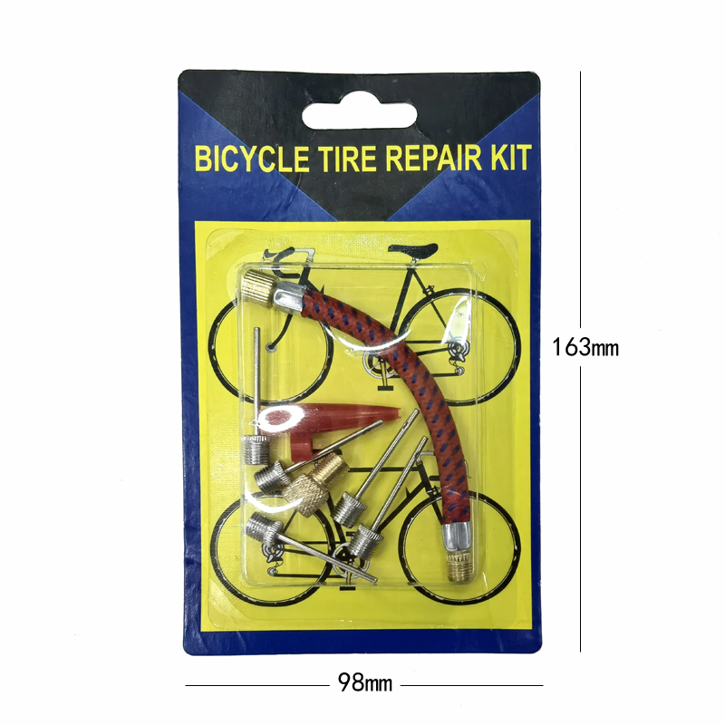 230422 Air nozzle set, bicycle basketball needle inflation belt, mini air pump, air belt, soft extension pipe, extended pipe, air needle set, French-American adapter details Picture