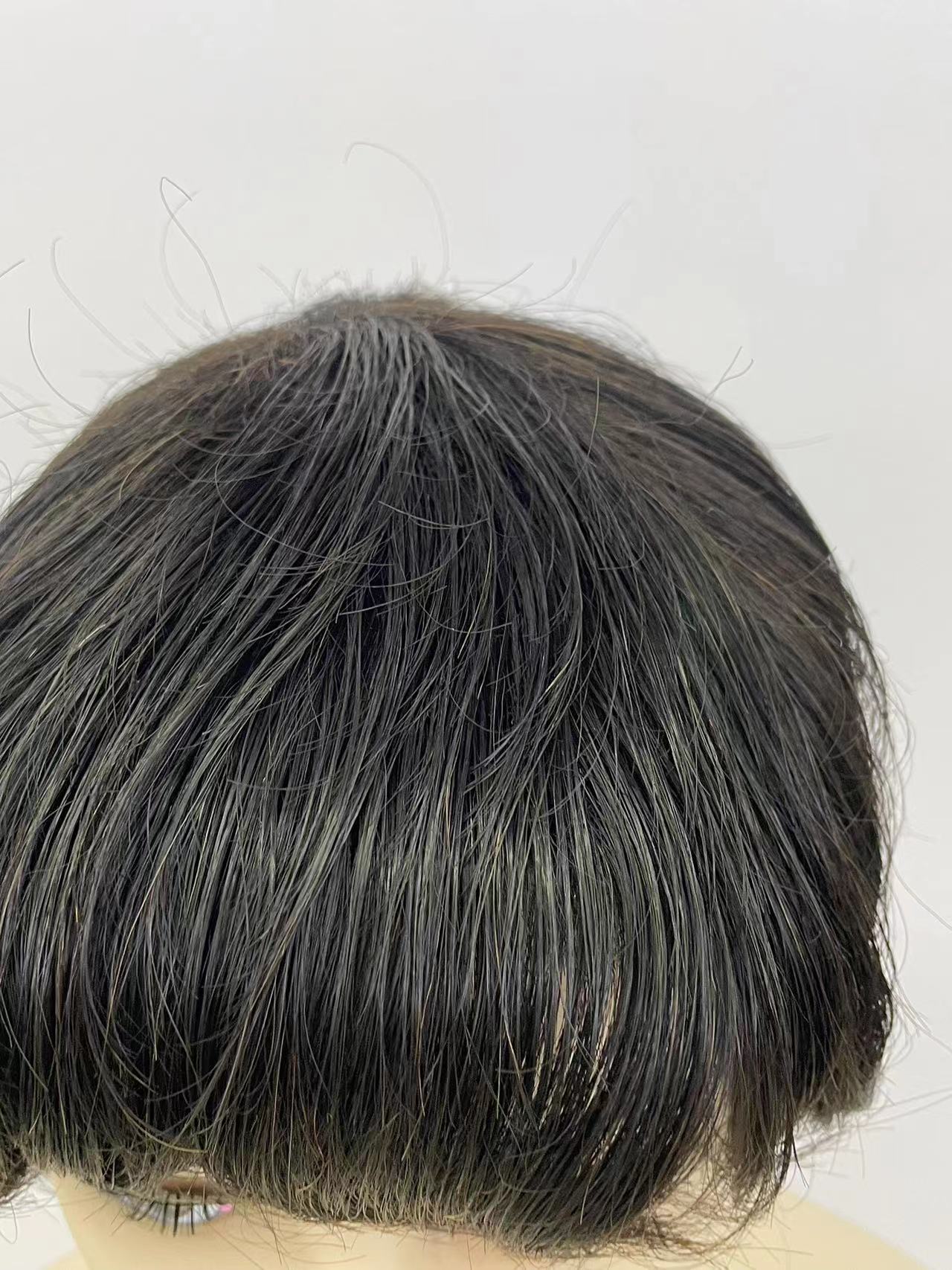 Aliexpress's best-selling European and American fashion women's wig, short curly hair real person hair wig blonde wig Item Picture