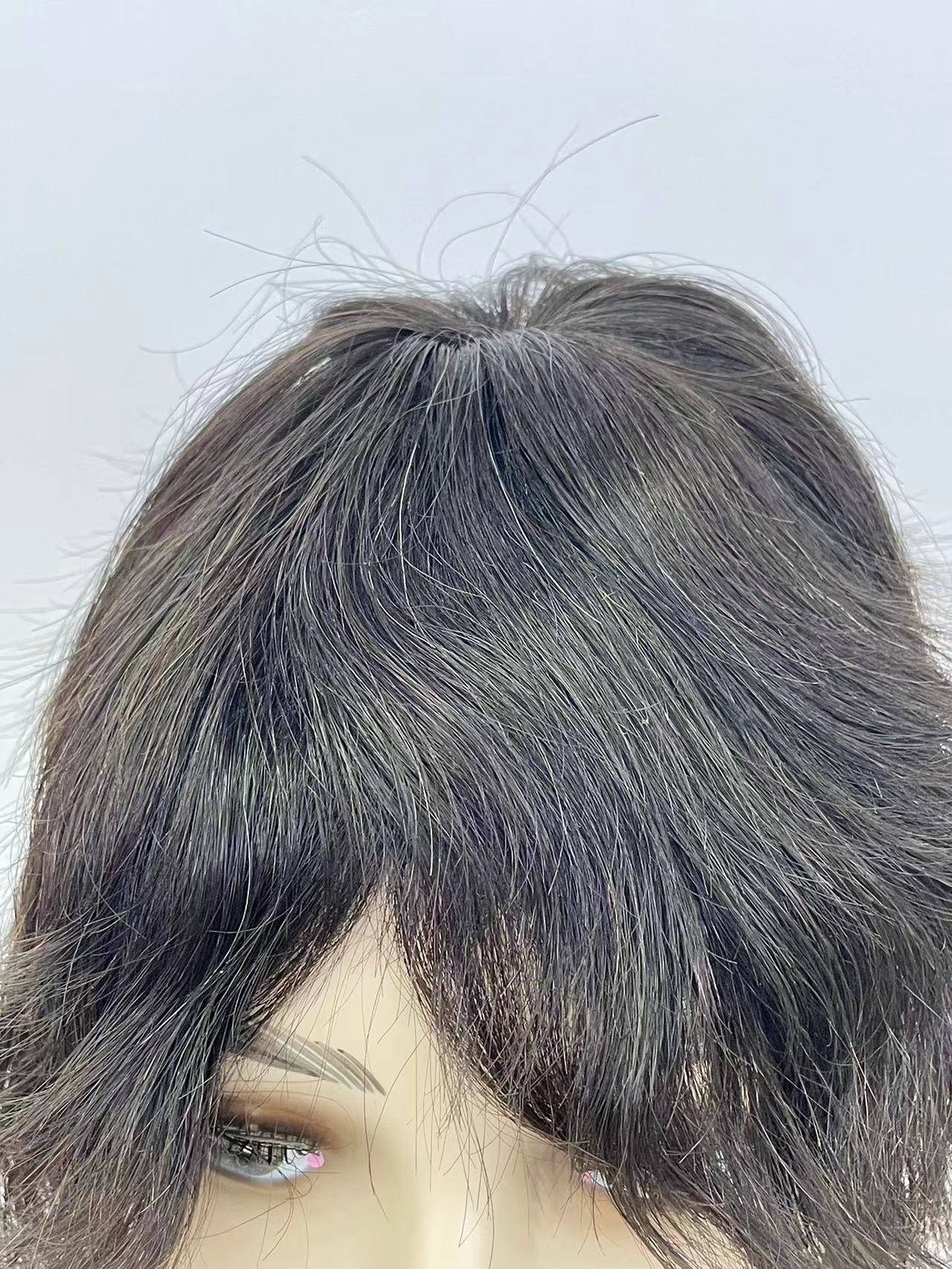 Aliexpress real Hair bestseller Fashionable women's wig short curly hair real hair wig blonde wig Item Picture