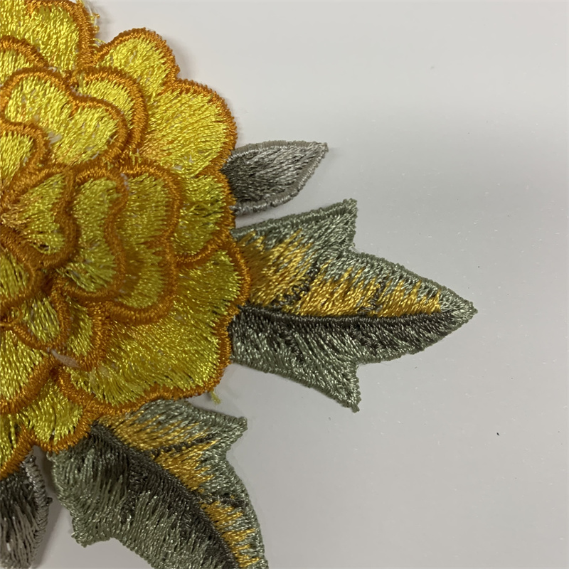 水溶刺绣立体贴花 旗袍婚纱帽子衬衫服装辅料详情5