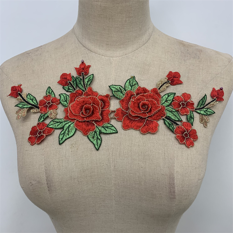 花朵刺绣布贴舞蹈旗袍衣服装饰辅料