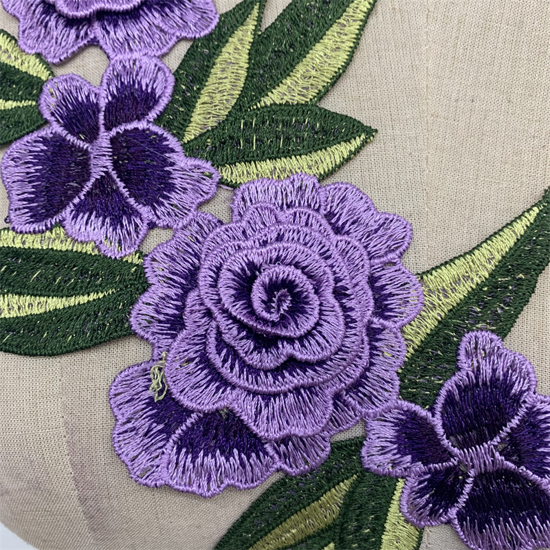 Embroidery three-dimensional embroidery wedding dress cheongsam clothing accessories and accessories pic 4