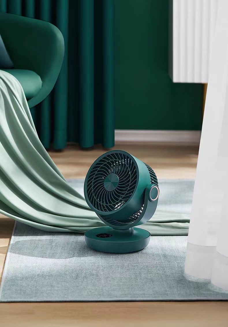 空气循环风扇静音充电大风力摇头办公室桌面无线家用风扇小型风大详情11