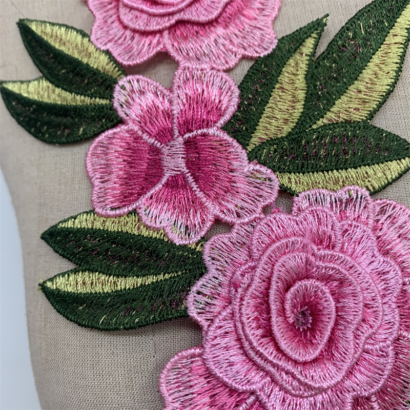 Embroidery three-dimensional embroidery wedding dress cheongsam clothing accessories and accessories pic 5