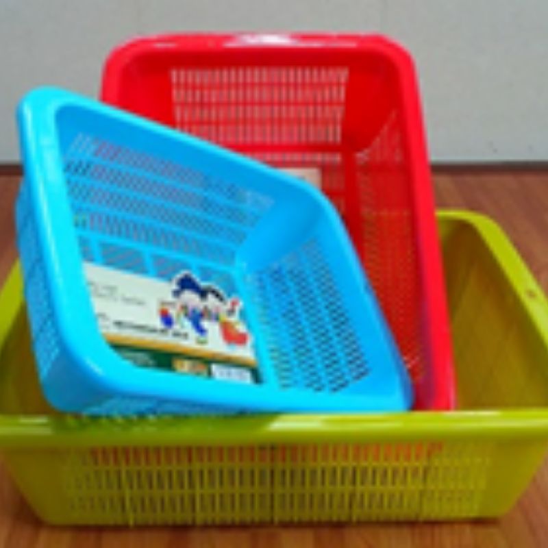 厂家直销厨房用品创意塑料长方筛沥水篮菜筛收纳篮米筛0594