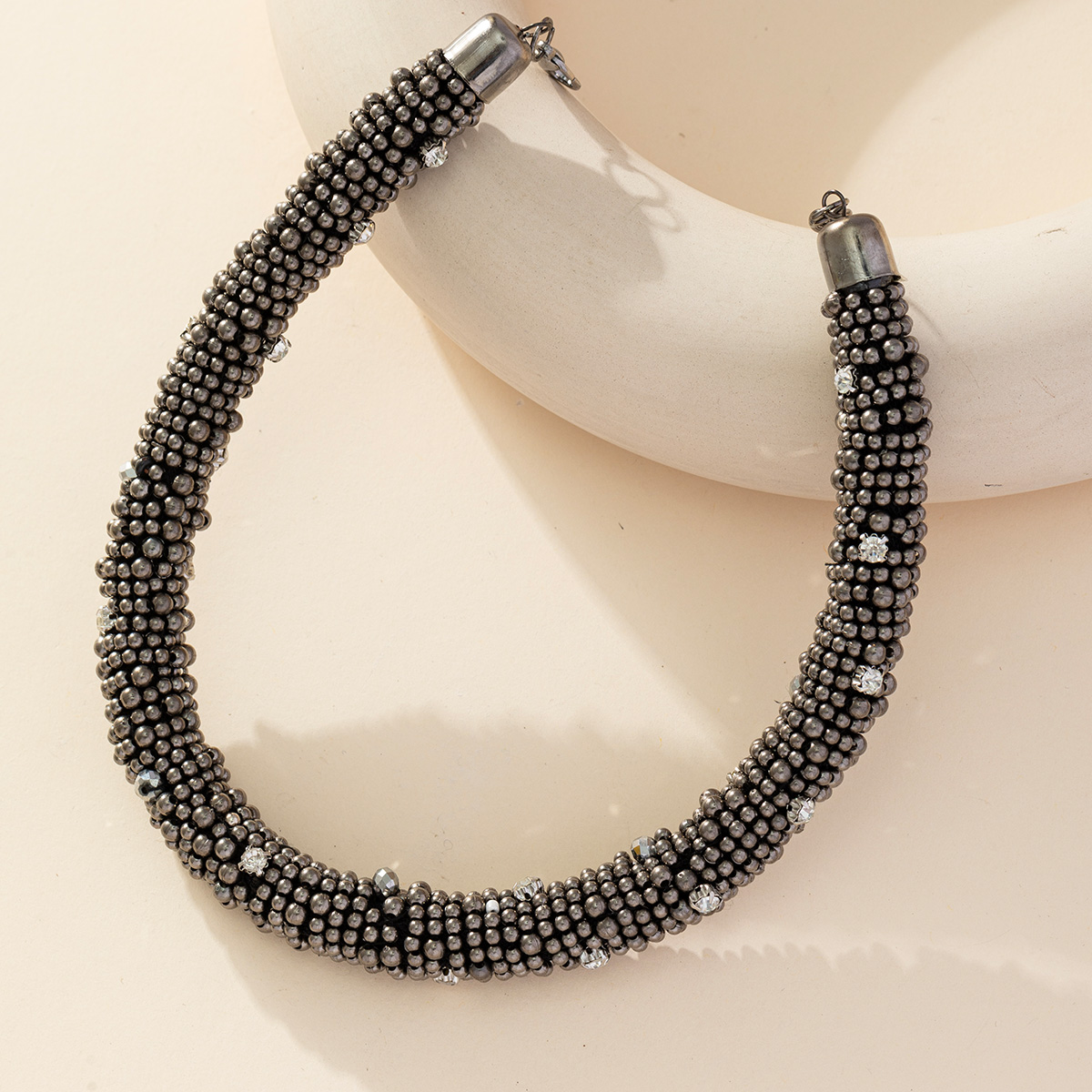 New European and American fashion rhinestone personality collarbone chain Bohemian vintage necklace