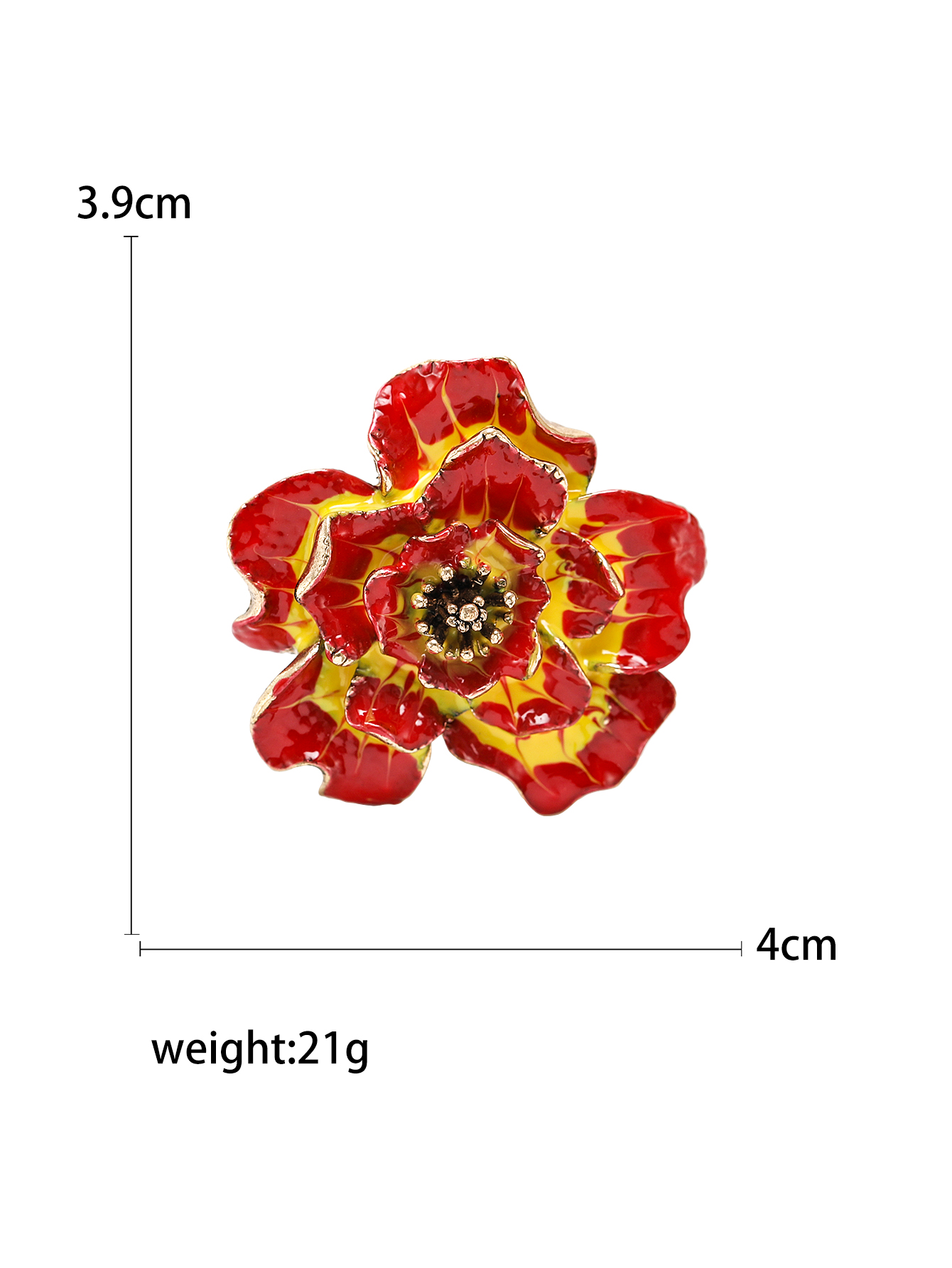 Factory direct sales of creative and light luxury new best-selling retro oil-drip rose stainless steel brooches, anti-glare brooches, light luxury creative and retro brooches, simple and fashionable accessory pins Application Scenario