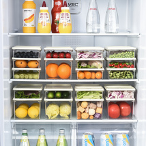 冰箱冷冻室收纳盒保鲜盒食品级专用厨房备菜分装冻肉密封盒储藏盒