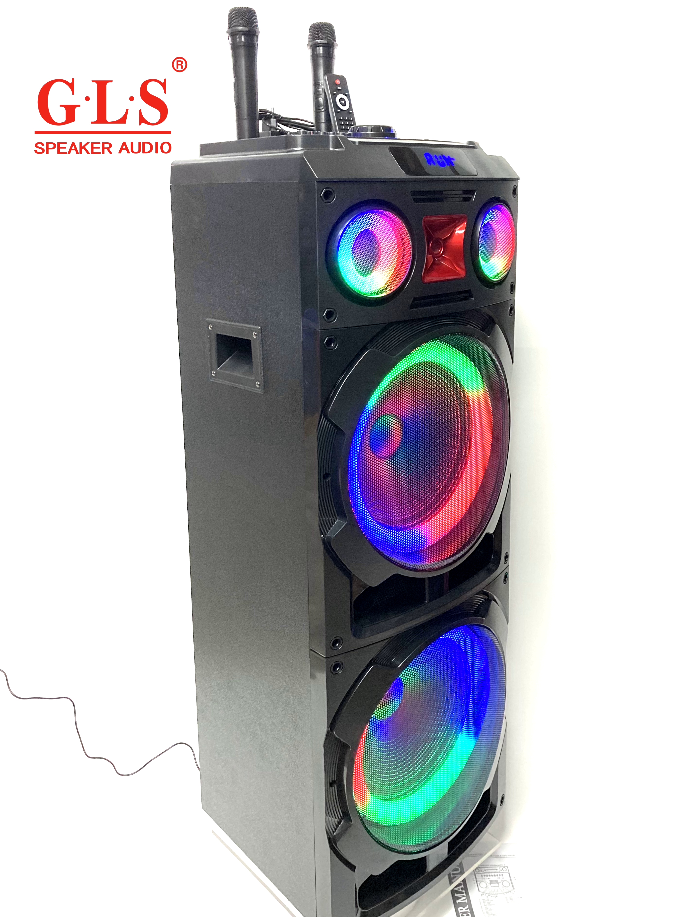 MT-1265 dual 12-inch series portable speaker Bluetooth wireless speaker radio Wireless microphone *2