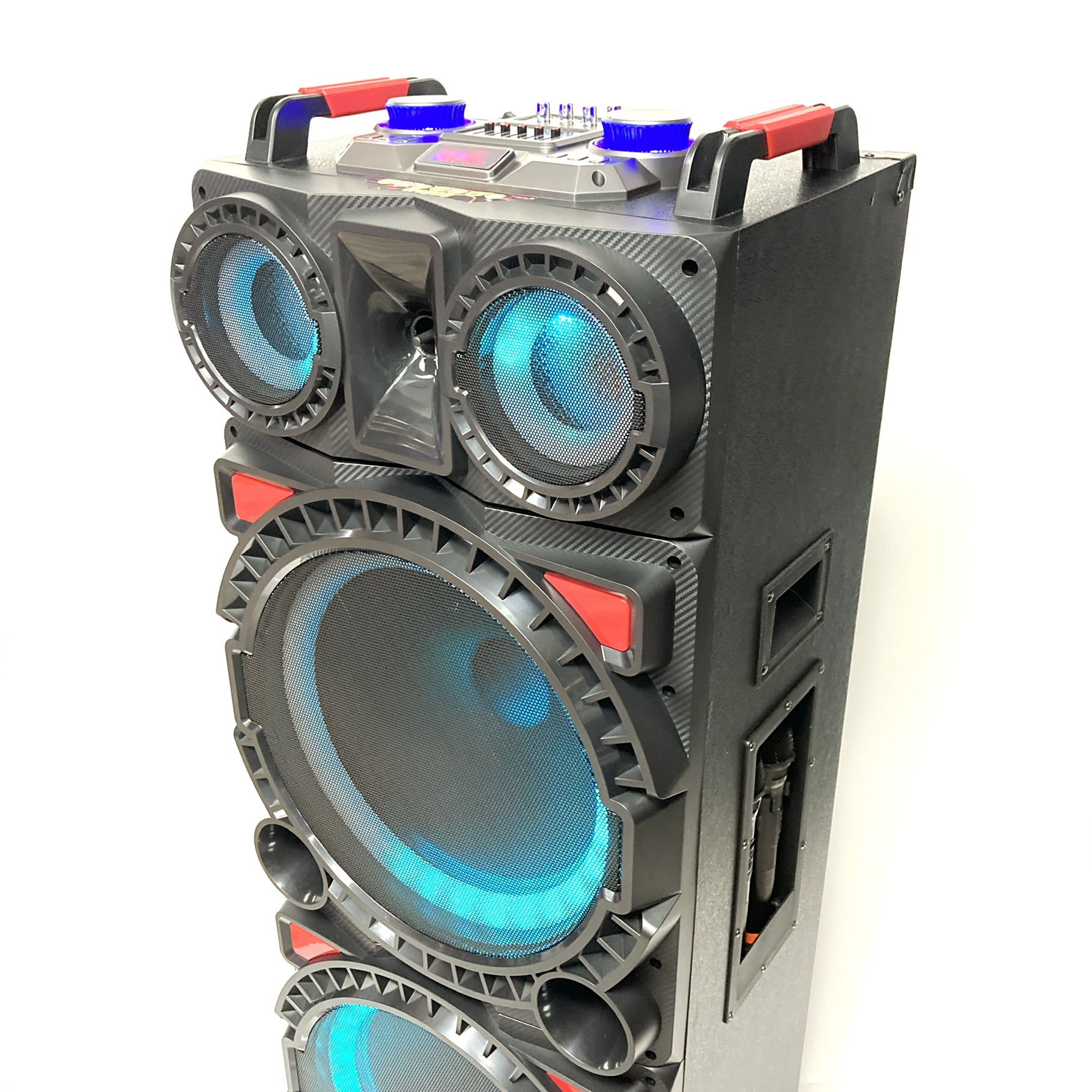 MT-1598 Dual 15 "series portable speaker Bluetooth wireless speaker radio Wireless microphone *2