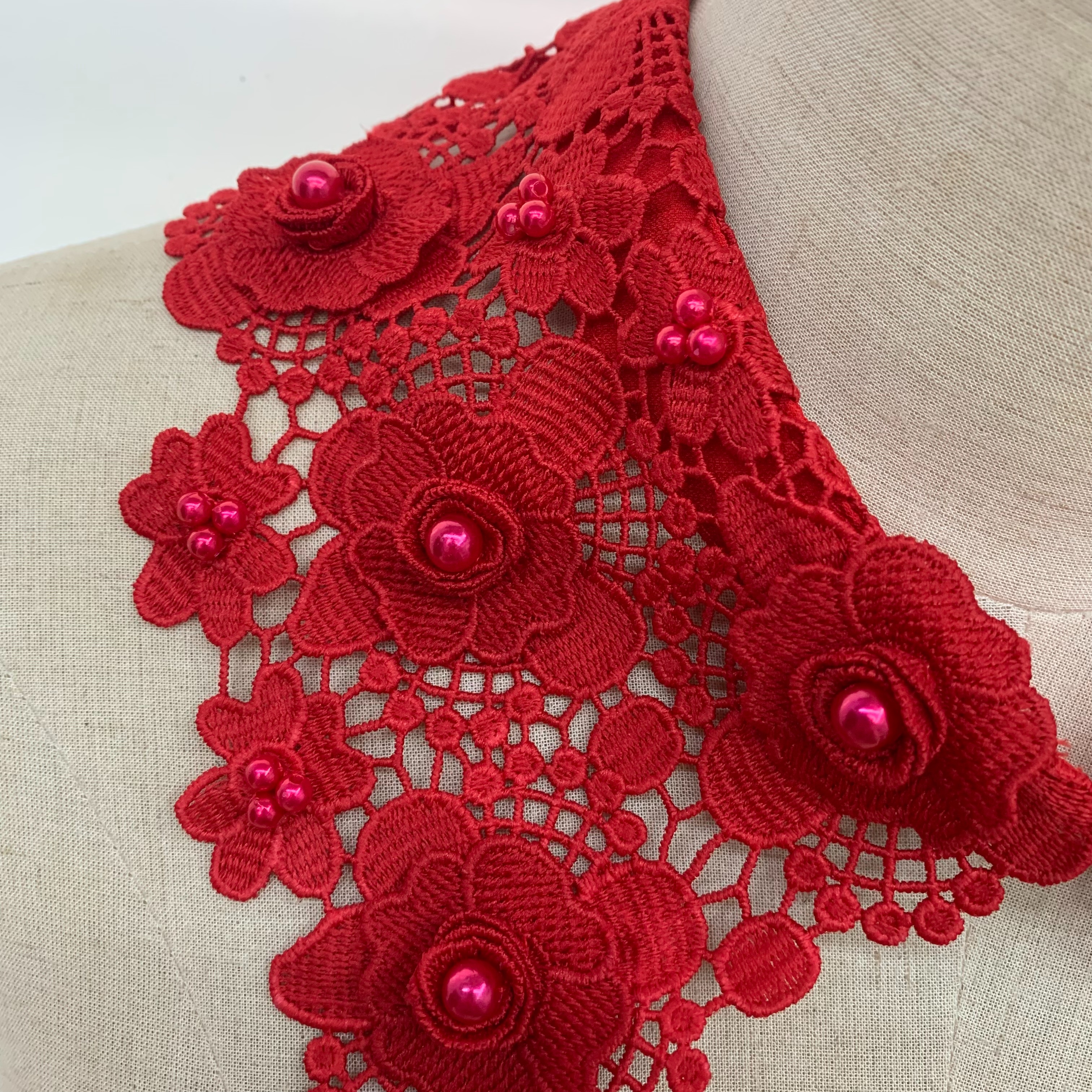 新款假领子女款百搭衬衫毛衣装饰服装辅料配饰详情8