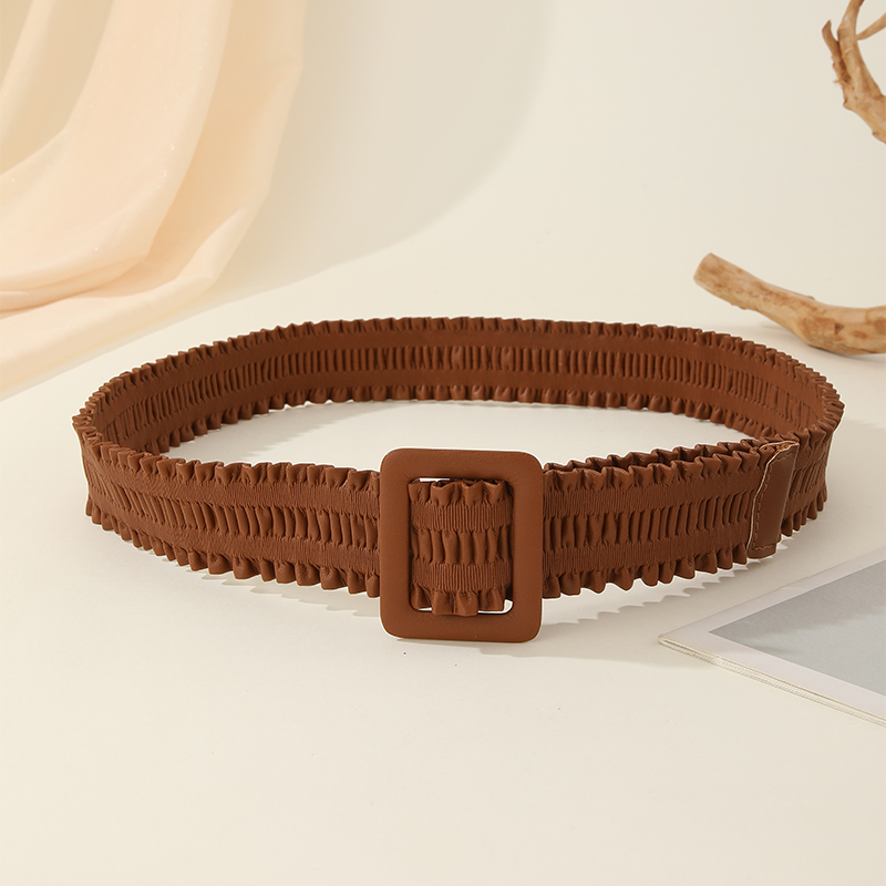 Foreign Trade Elastic Woven Belt Bag Buckle Elastic Waist Seal Elastic Elastic Belt Women With Dress Coat Waist Elastic Fashion Skirt Belt Decoration Item Picture