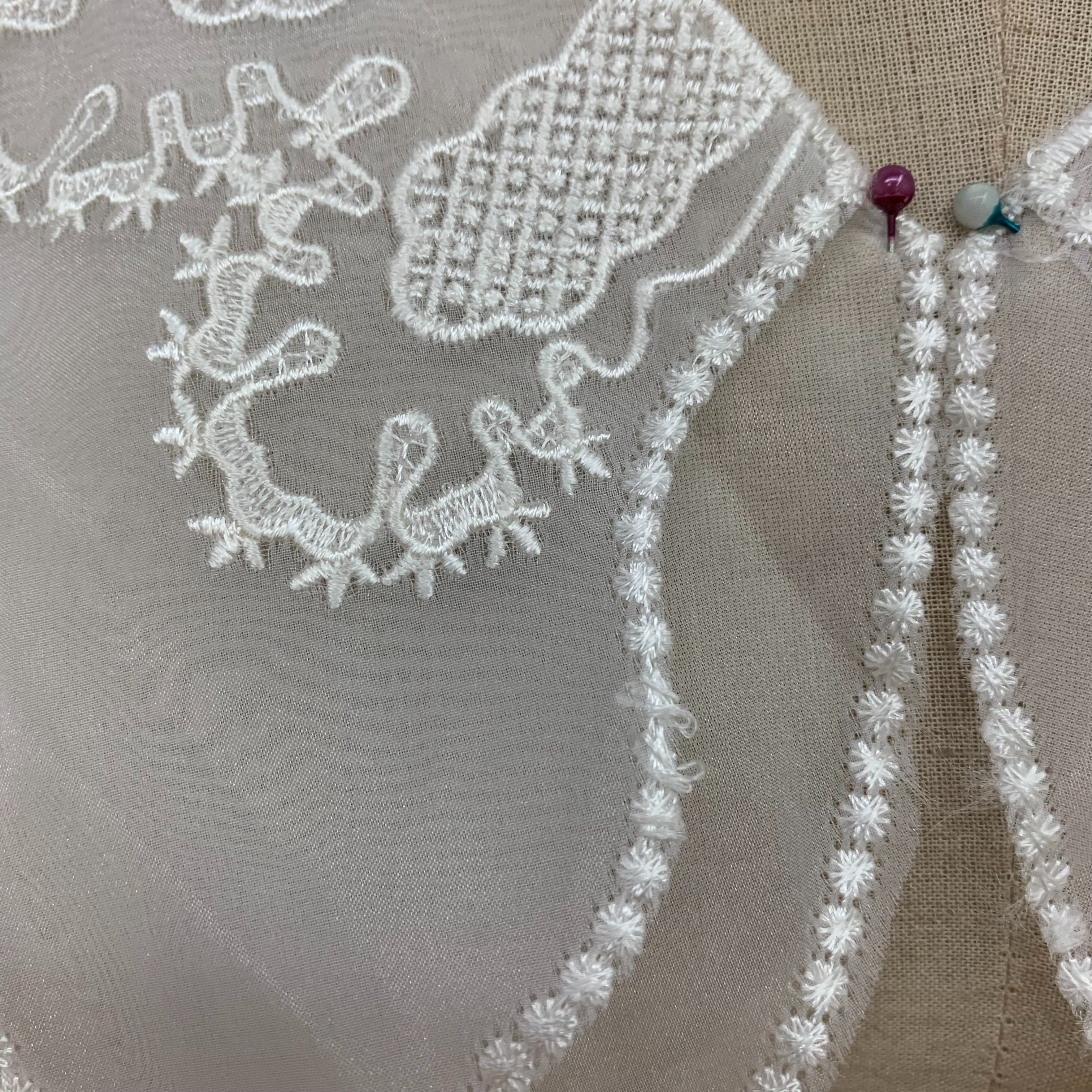 双层欧根纱假领子娃娃领装饰蕾丝减龄服装服饰辅料详情4