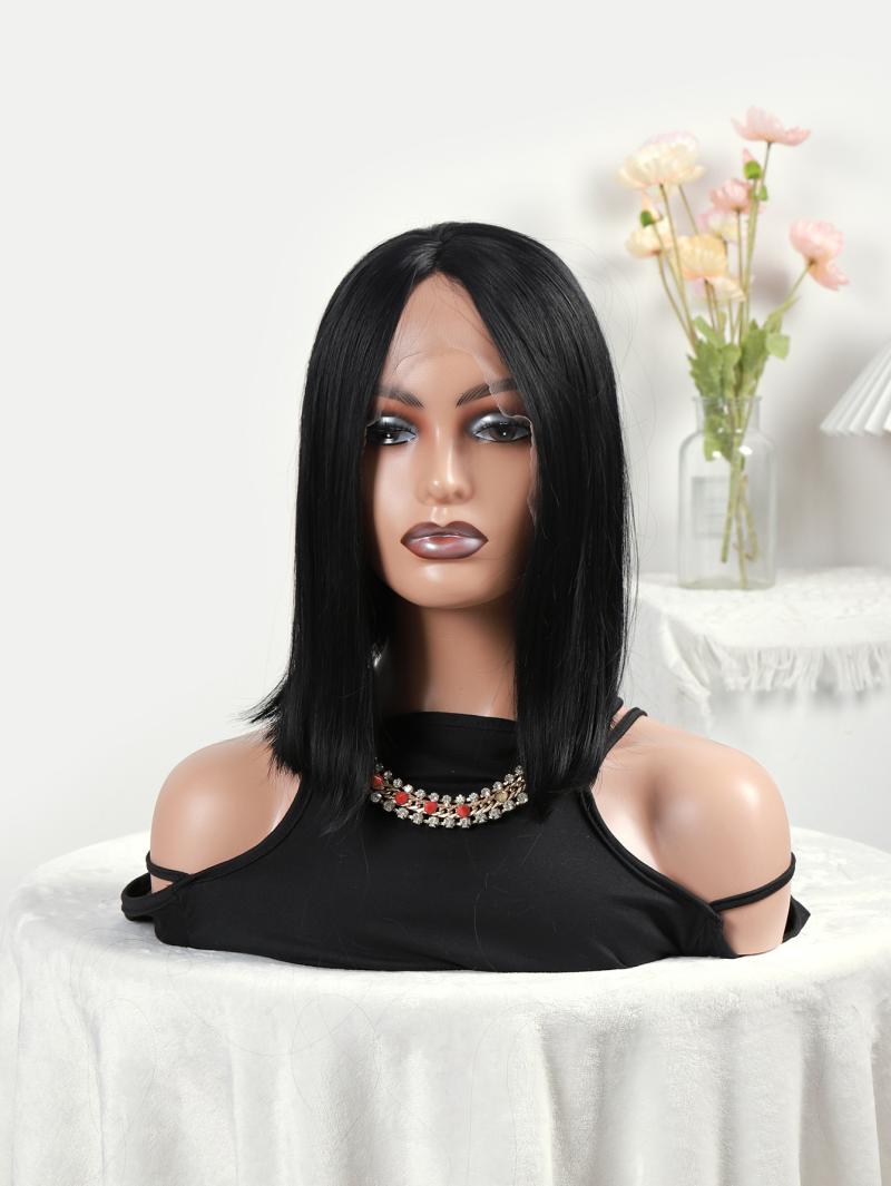 Foreign trade European and American women's Bob hairstyle, street wig, hair wig, 360 lace wigs, vendor details Picture