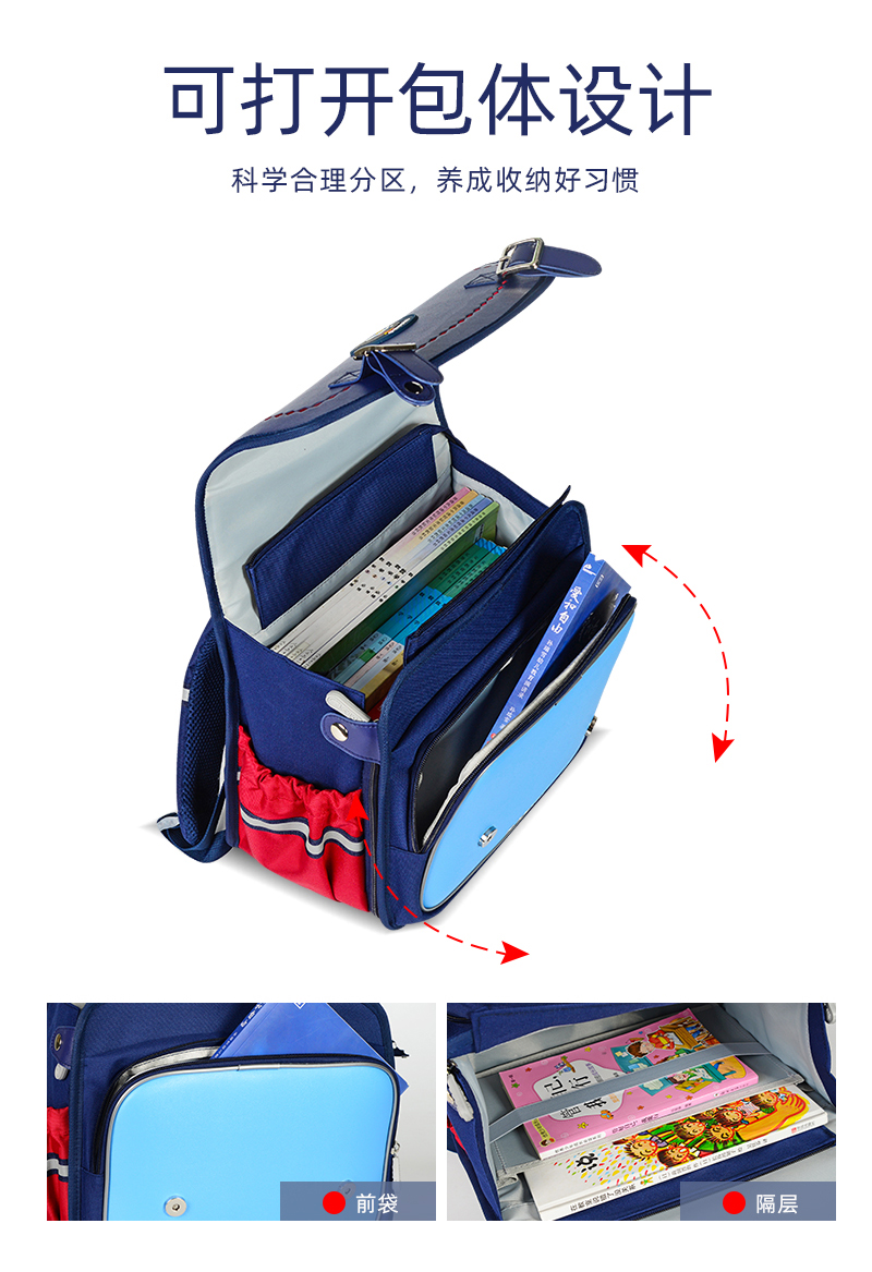 2023新款横版学生书包1-6年级减负双肩包LZJ-4281详情9