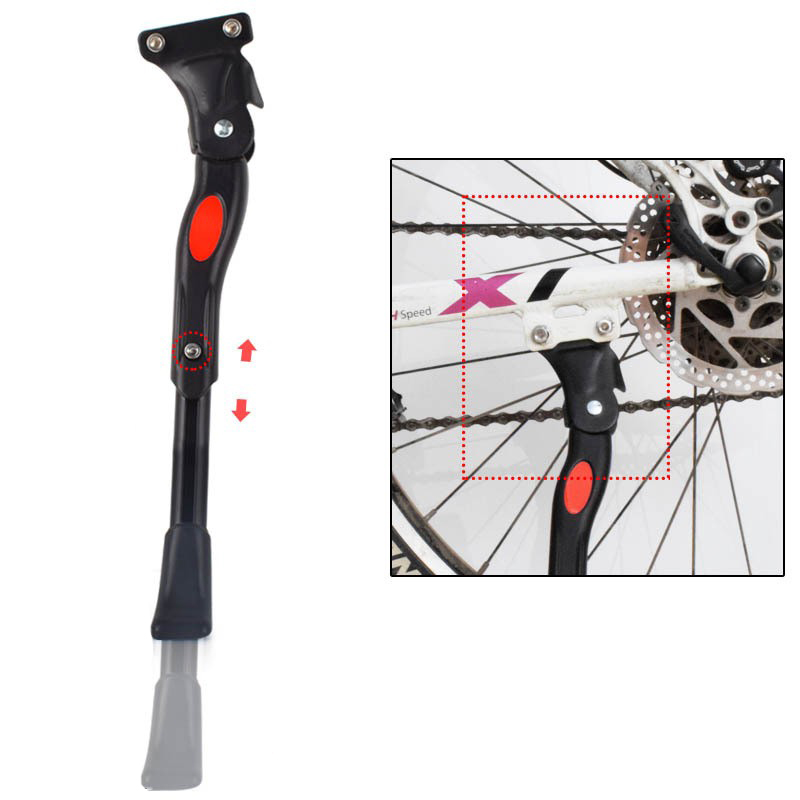 YJ-004 Adjustable length mountain bike leg support, aluminum alloy 2-hole middle support leg support, bike side support pole, bike ladder Application Scenario