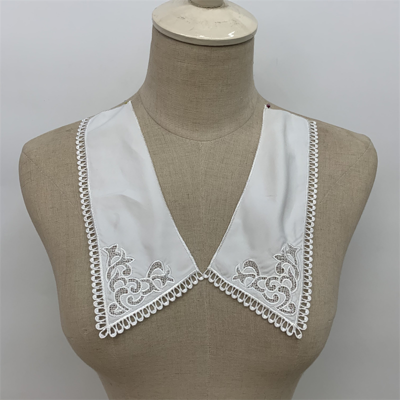 白色对领女装童装衬衫连衣裙服装辅料