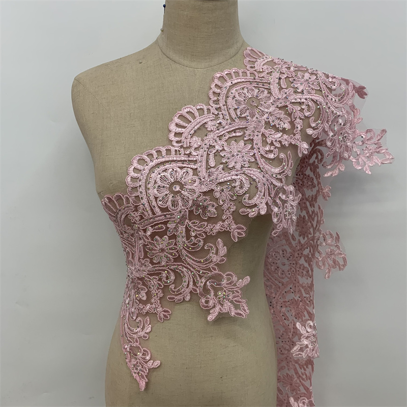 Hollowed-out embroidered lace barcode clothing, wedding dress and evening gown clothing accessories pic 5