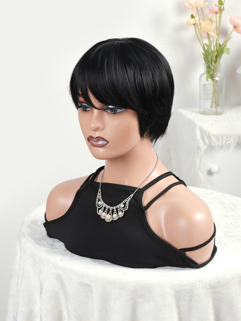 Foreign trade European and American female fairy short wig hair cover 360 lace wigs vendor Item Picture