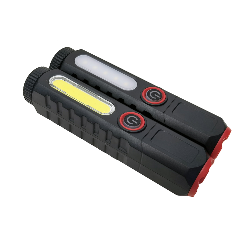 HS82205 plastic flashlight, side-lit COB flashlight, USB charging household flashlight, magnetic work light, illumination flashlight, portable high-intensity flashlight Specification image