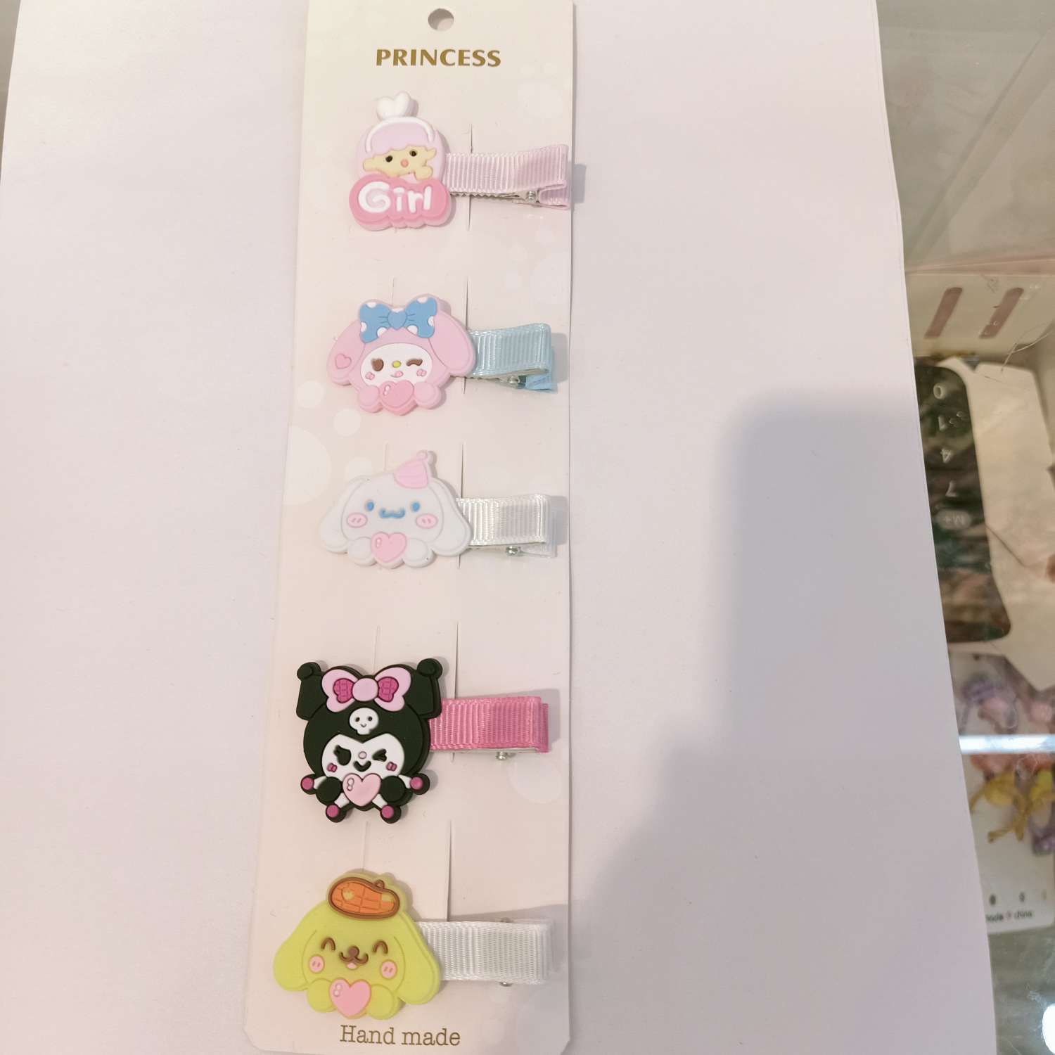 网红地摊6公分鸭夹硅胶卡通三丽鸥详情图1